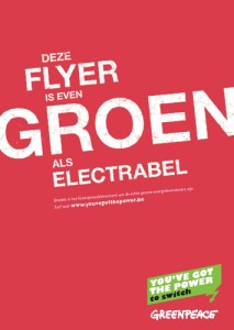 Volgens Greenpeace is Electrabel zo groen als een rode affiche, volgens Javaux (Ecolo) niet