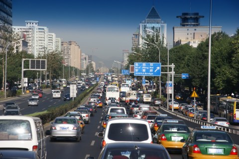 Beijing traffic jam