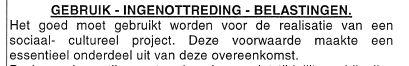 Bepaling uit de verkoopakte van 2007: 't Klooster moet een sociaal-culturele bestemming behouden.