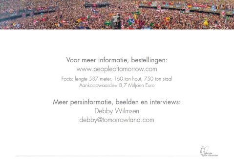 De in de provinciale brochure verspreide kostprijs van de brug:  'Aankoopwaarde = 8,7 miljoen Euro'... 